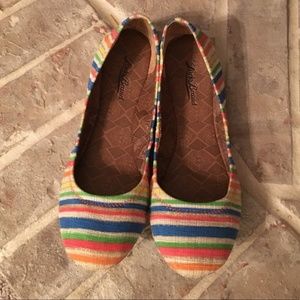 Lucky Emmie Ballet Flats Striped Like New 8.5